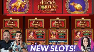 NEW Lucky Fortune Link & Fascination Slot Machines • Vegas fun with Gambleholic Queen Slots
