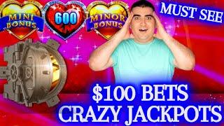 $100 Bets & CRAZY JACKPOTS ! Huge High Limit Slot Play & TONS OF HANDPAY JACKPOTS |   | EP-11
