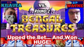 UPPED THE BET and WON HUGE! Showdown vs. Wayne's A Slot! Part 2: Lightning Link Bengal Treasures