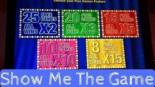 BIG WIN - Show Me The Game Slot Machine Bonus