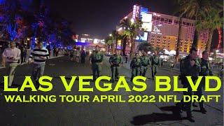 Walking Closed Off Las Vegas BLVD Strip During NFL Draft Night