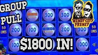 •$1800 IN•HIGH LIMIT GROUP PULL •LIGHTNING LINK• TRIPLE 777•FOUR WINDS CASINO!