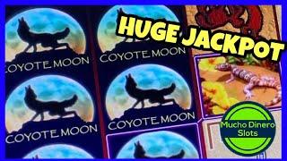 COYOTE MOON HIGH LIMIT SLOT/ FREE GAMES/ MAX BETS/ MUCHO DINERO SLOTS
