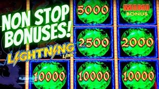 NON STOP Bonuses Up To $25 MAX BET On Lightning Link Slot Machine ! How Much I Will Win ?  | EP-15