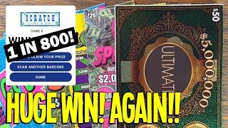 HUGE WIN! AGAIN!! You've Got To Be Kidding  $210 Lottery Scratch Off Tickets