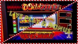 Wild Zone vs Heat Wave - live play & bonus - Slot Machine Bonus