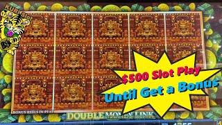 UNITL GET A BONUS !!!Put in $500 and Play until a Bonus Comes !DOUBLE MONEY LINK Slot 栗スロット