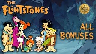 The Flintstones 3-reels - all bonuses w/ live play - Slot Machine Bonus