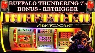 NEW GAME ALERT  FIRST LOOK AT THE BUFFALO THUNDERING 7s w/ SLOT TRAVELER