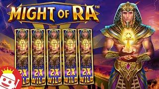 MIGHT OF RA  HOLY SHIT, THAT'S A NICE WIN!!!