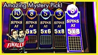 Almost OUT OF MONEY When A Mystery Pick on Dragon's Wealth Brings A BIG WIN! Palm Springs Spinners