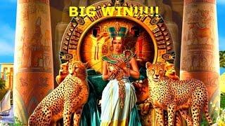 OLDIE HUGE WIN $9 Bet Cleopatra 5 Reel Mechanical Slot machine  Free Spins High Limit