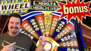 007 Goldfinger James Bond BONUS WHEEL SPIN max bet live play Slot Machine