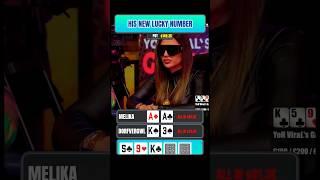 She's All-In With POCKET ACES in $105,000 POT  #shorts