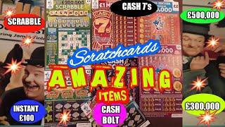 £300,000 CherryCash Bolt...Scrabble...£500,000 Red...Instant £100..mmmmmmMMM