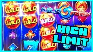 High Limit WILD FURY JACKPOTS + Lightning Cash  Slot Machine Pokies w Brian Christopher