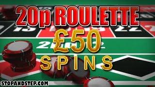 20p Roulette £50 Spins on Betting Terminal Roulette Machine