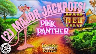 Pink Panther Big Ned Kelly (2) MAJOR JACKPOTS HIGH LIMIT $25 MAX BET Bonus Round Slot Machine Casino