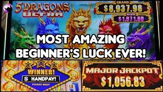 MAJOR JACKPOT on My 1st Time Playing 5 Dragons Ultra... And Then I Won a HANDPAY Too?!