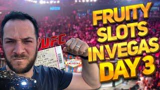 FRUITYSLOTS IN VEGAS VLOG 3 - Slots, UFC live & living dreams!!!!!