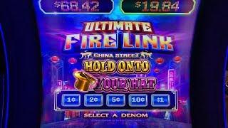 ️ULTIMATE FIRE LINK CHINA STREET ️LOCK IT LINK HOLD ONTO YOUR HAT SLOT MACHINE