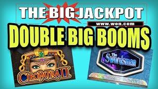 DOUBLE BIG BOOMS  ON CLEOPATRA 2 & THE SWORDSMAN | The Big Jackpot