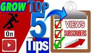 GET MORE VIEWS AND SUBSCRIBERS ON YOUTUBE•5 EASY TIPS• GROW YOUR CHANNEL•WATCH THIS ENTIRE VIDEO!