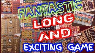 Long & Exciting Scratchcard GameNew GOLD CardsNew CASH LINESCash BoltLucky BonusSCRABBLE