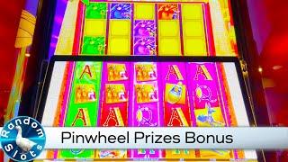 Majestic Oasis Pinwheel Prizes Slot Machine Bonuses