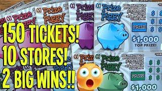 2 BIG WINS!  IT'S PIGGY TIME!  150 TICKETS w/ 2 OUTLIERS!  Fixin To Scratch