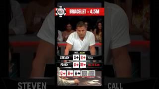 INSANE Heads Up Play for $4.5M Prize #wsop #shorts