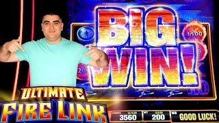 Ultimate Fire Link Slot Machine $10 Max Bet Big Win | Live Slot Play At Casino In Las Vegas