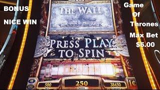 Game of Thrones Max Bet with Feature and Bonus NICE WIN! Slot Machine Live Play The Cosmopolitan