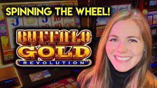 Buffalo Gold Revolution Slot Machine! Long Session! BONUS + Great Feature!!