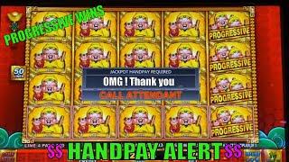 IT'S A HANDPAY !! PROGRESSIVE WIN JACKPOTBIG 5 SAFARI / WU DA JIANG Slot (IGT)Barona Casino 栗スロ