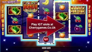 Wheel of Fortune Tripe Extreme Spin Slot IGT
