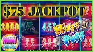 HIGH LIMIT Lock It Link Huff N' Puff (2) JACKPOT HANDPAYS $75 BONUS ROUND Slot Machine Casino