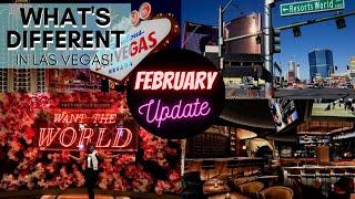 What's Different in Las Vegas? February Reopening Update!  Major News! Hotels & More!