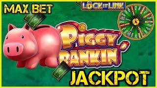 SUPERLOCK Lock It Link Piggy Bankin' JACKPOT HANDPAY HIGH LIMIT $30 MAX BET Bonus Slot Machine