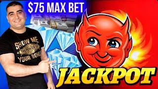 $75 Max Bet HANDPAY JACKPOT On High Limit 3 REEL SLOT | Winning At Casino BIG MONEY