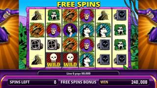 THE PHANTOM Video Slot Casino Game with a PHANTOM'S FREE SPIN  BONUS