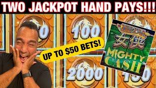 Two Jackpot Handpays on Mighty Cash at Atlantis Reno!  Dream Profit!!