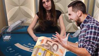 Live Blackjack - 1000€ Bets - All-In!