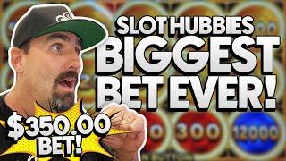 $350 BET !! Slot Hubby GONE WILD