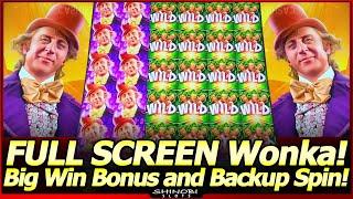Willy Wonka Dreamers of Dreams Slot Machine - FULL SCREEN of Wonka and Big Win Free Spins Bonus!