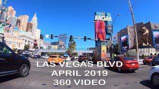 Driving Las Vegas Blvd Strip - April 2019 - 360 Video
