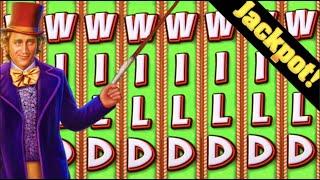 Landing All 6 Wild Reels On Willy Wonka Slot Machine!  Jackpot!  Hand Pay!