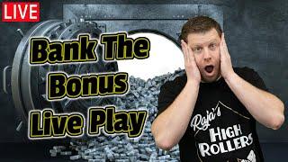 $10,000 Bank The Bonus Live Slot Play from Las Vegas!