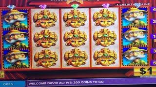 FULL SCREEN HIT High Limit KONAMI Slot Machine BONUS at POTAWATOMI CASINO Temple of Riches