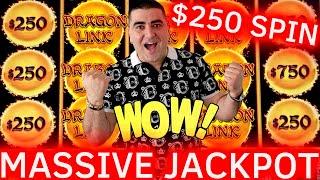 Dragon Link Slot MASSIVE HANDPAY JACKPOT - $250 Spin